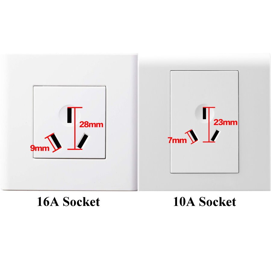 (1 PC) China 3 Flat Pin 16A Male Main Power Plug AC100~250V 16A (Work With Xiaomi smart companion)