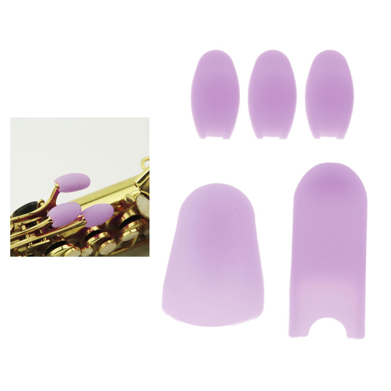 Silicone Saxophone pouce reste économiseur coussin coussin protège-doigts confortable pour Alto ténor Soprano Saxophone: Purple