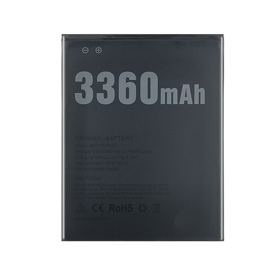 Batería para teléfono móvil DOOGEE X10 X 10, 3360mAh, BAT17603360