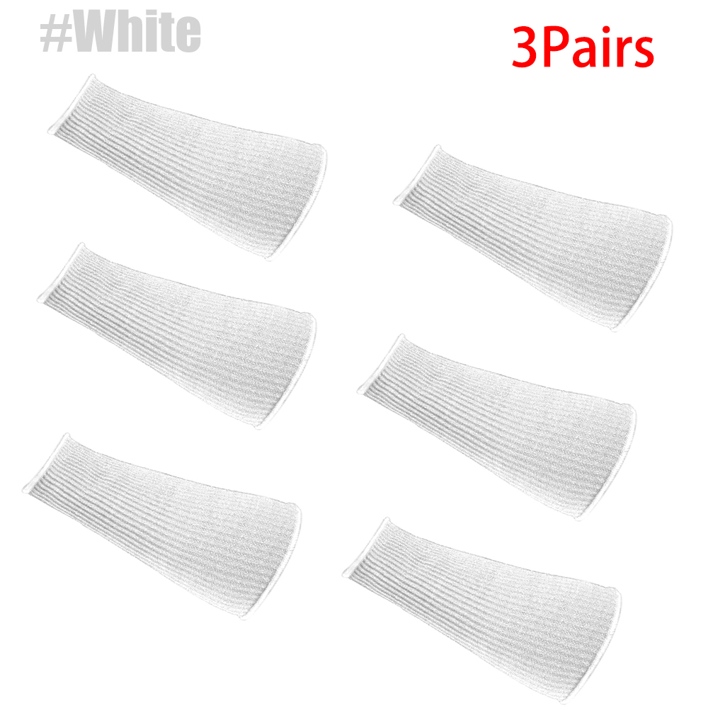 Arm Protectors for Thin Skin - 1Pair Arm Guards for Bruising, Biting & Burns - Gardening, Welding, Kitchen & Pet Grooming: WHITE