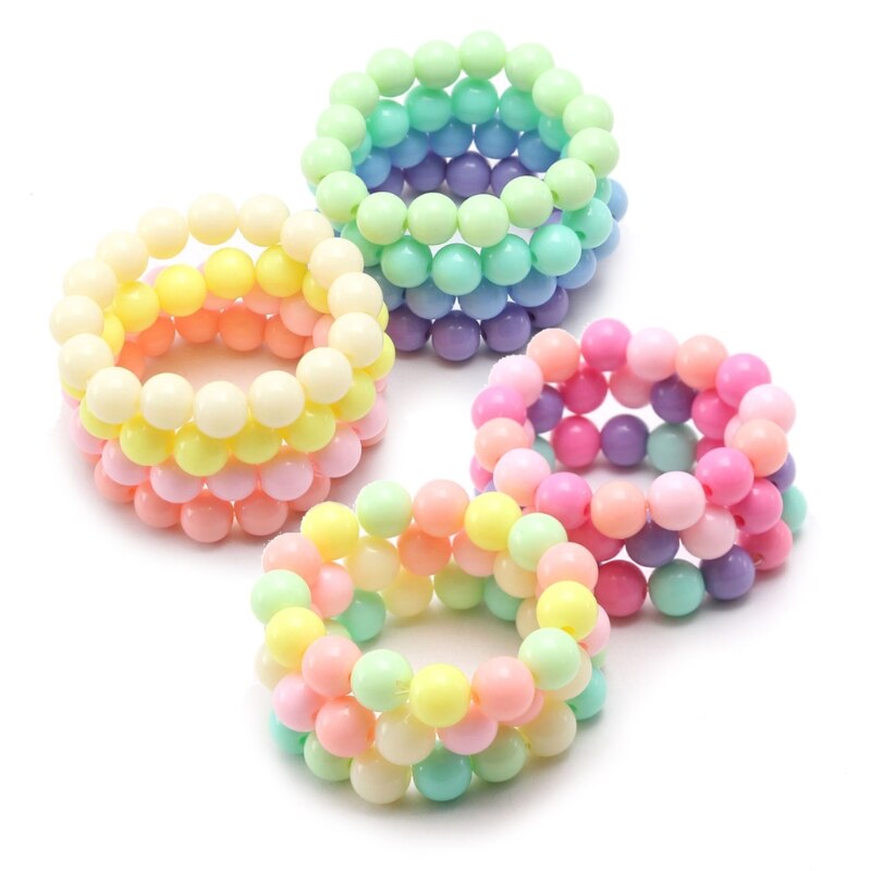 Prinses Armbanden 10 Stuks Voor Kinderen Meisjes Pearl Bead Armbanden Tiener Sieraden Set Partij Gunst Kostuum Prinses Pretend Play