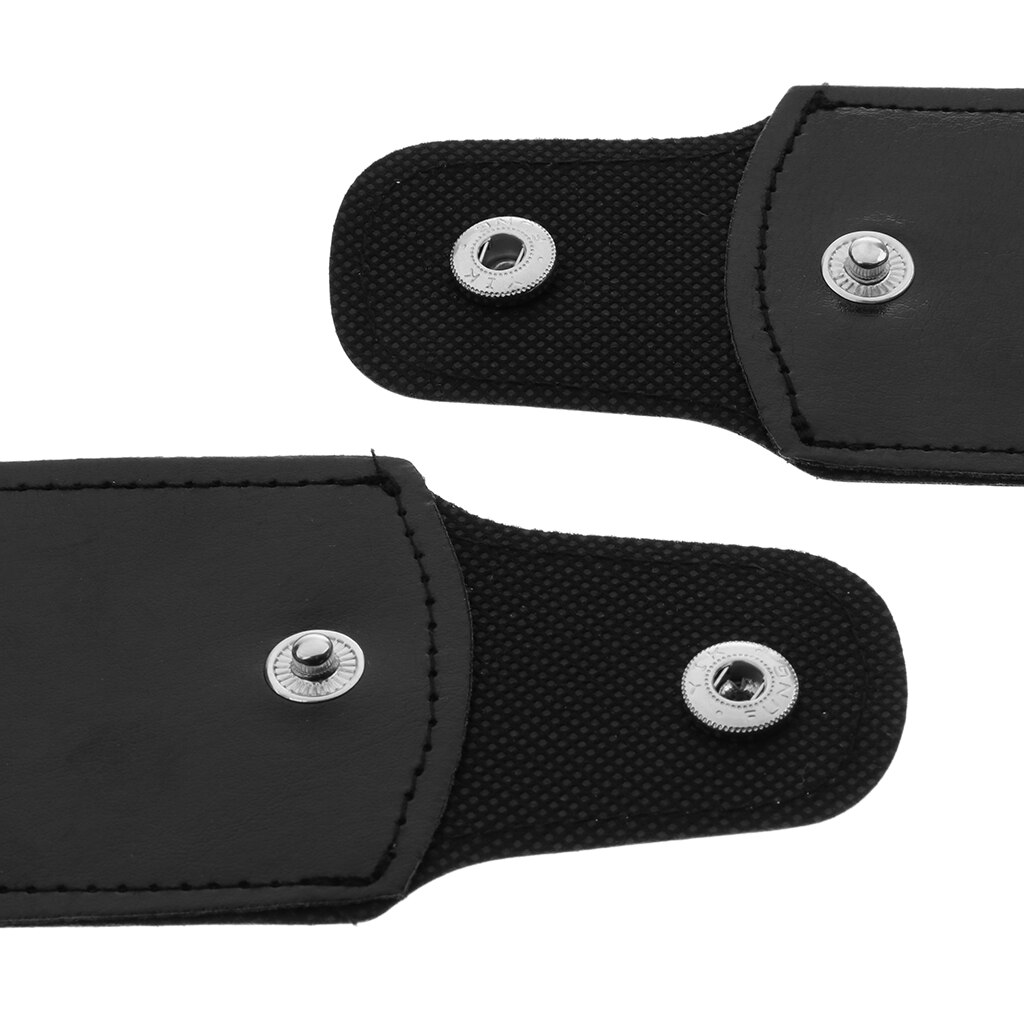 Funda de armónica para armónica, 2 uds., 10 agujeros, de cuero, para piezas de armónica, color negro