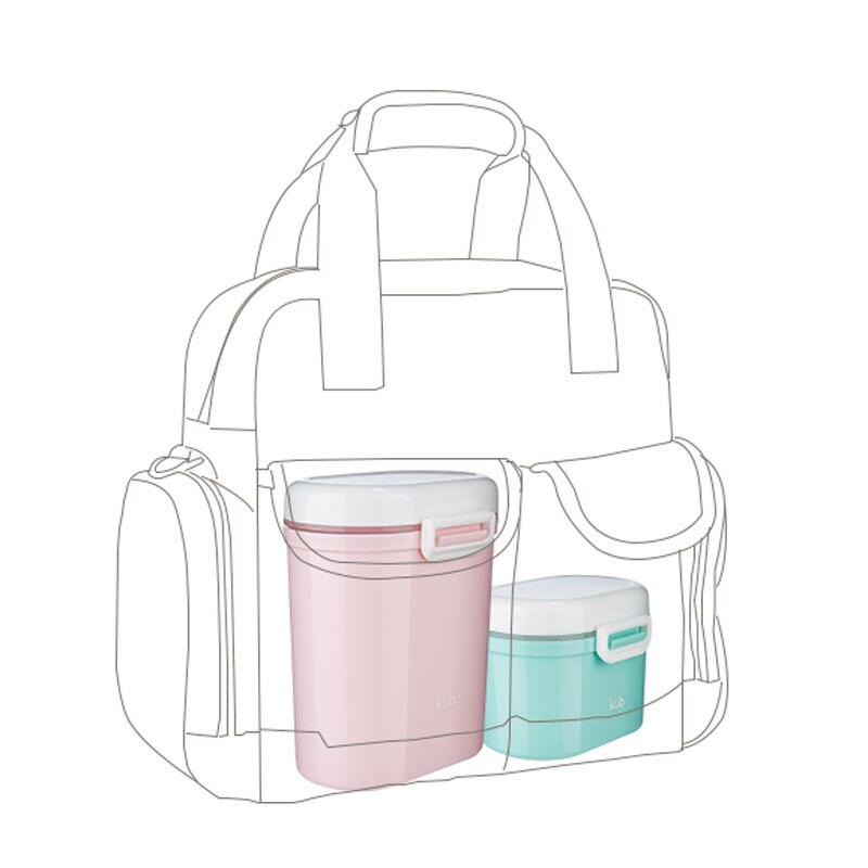 Babymad opbevaring madbeholder pp latexfri baby opbevaringsboks beholdere patchwork til baby mælkepulver