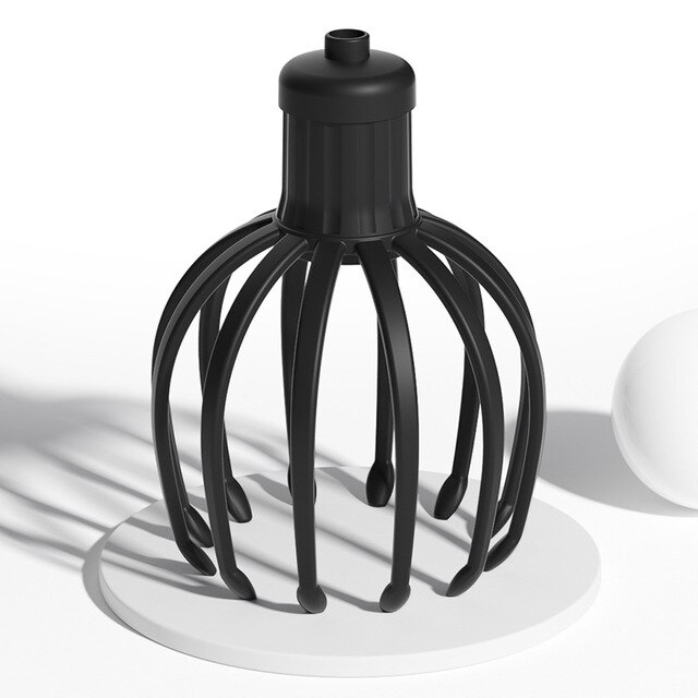Xiaomi – masseur électrique anti-Stress, griffe de poulpe, masseur pour le cuir chevelu, mains, thérapeutique, soulagement des rayures, Stimulation des cheveux, rechargeable: Black B
