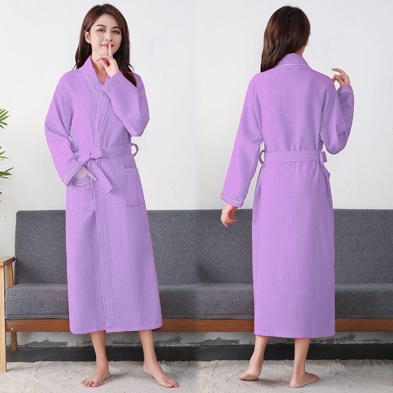 Heren Damespaar Nachtjapon Hotel Badjassen 100% Katoenen Badjas Waterzuigende Nachtjapon Nachtkleding Home Badjas Hotel Gewaad: XL / Beige