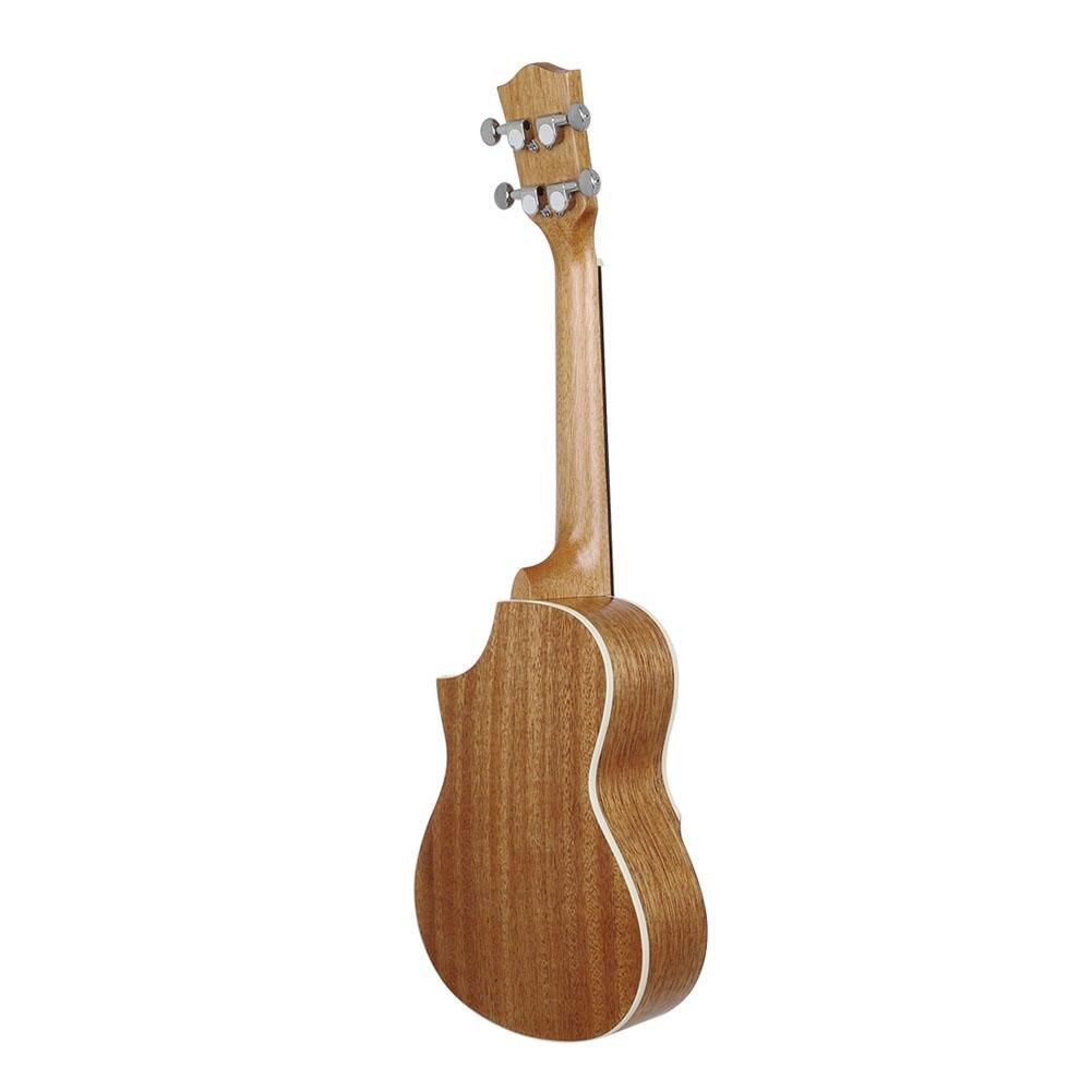 23-Inch Ukulele Hout Panel Cutaway Arm Guard Hout Kleur Ukulele