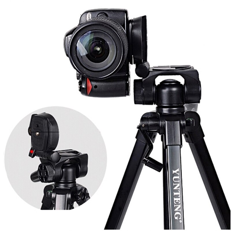 Yunteng 668 VCT-668 Pro Statief Met Demping Head Fluid Pan Voor Slr/Dslr Canon Nikon + Draagtas