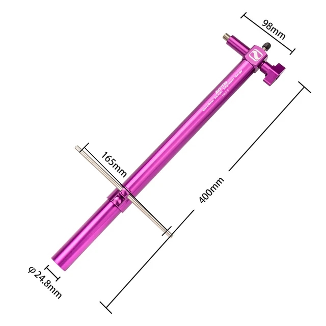 TOOPRE-medidor de alineación de suspensión de cambio trasero de bicicleta, herramienta de enderezamiento de aleación de aluminio para bicicleta de montaña y carretera, rueda de 20-29 pulgadas: Gris claro