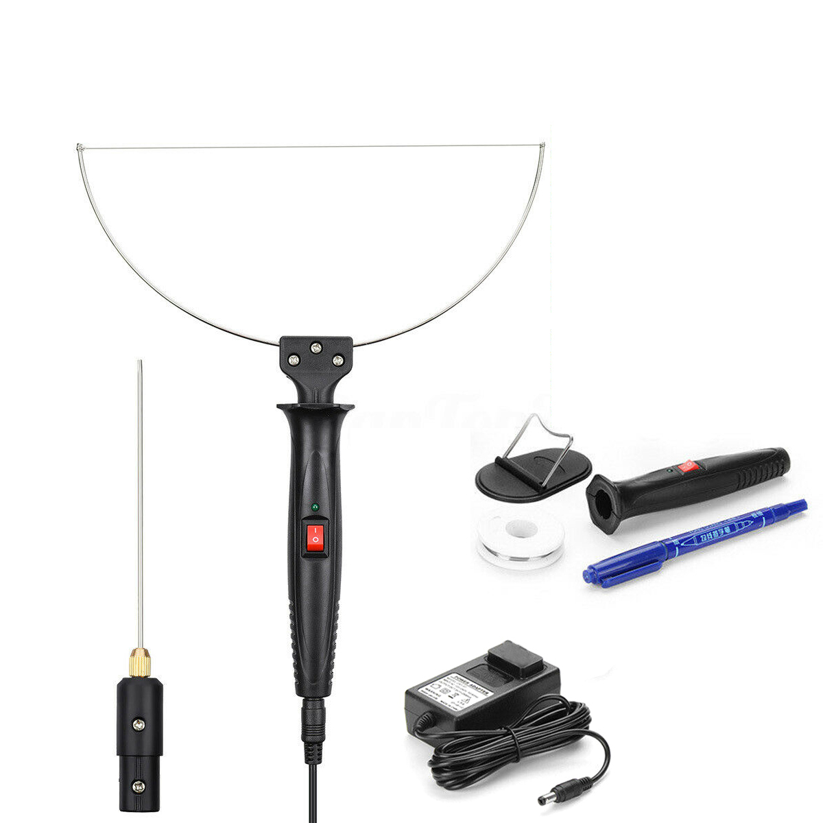 Electric cutting pen Die-Cut Machines 110-260V Foam Cutter Pen Stainless Steel Portable Styrofoam cutting tool set Heating Wire