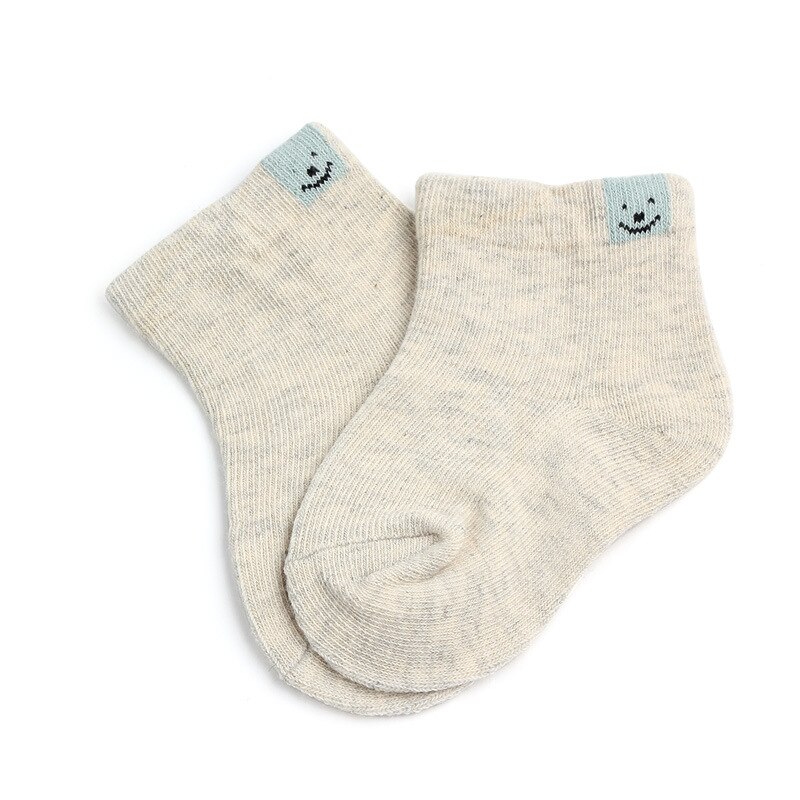 AiKway 1 Pair Baby Socks Cotton Solid Color Boy Girl Children Socks Cute Newborn Cartoon Socks Unisex: 04