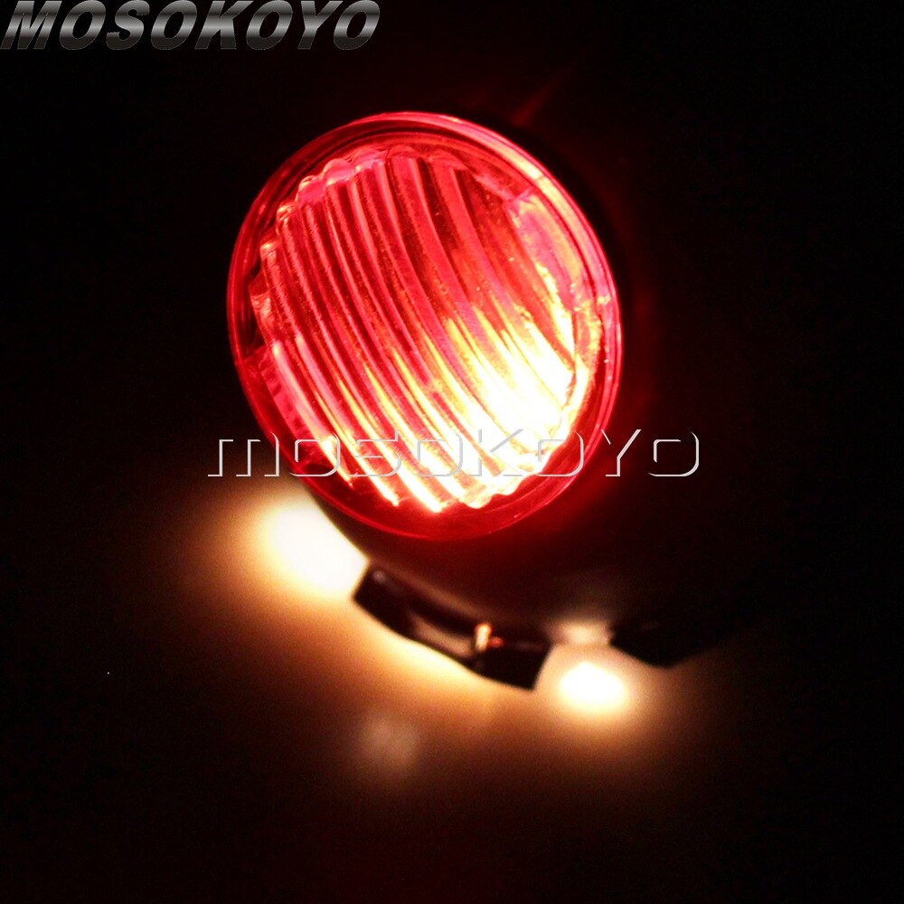 Guardabarros Sidecar de 12V, luz trasera de frenos cromada para BMW Zundapp DB KS KS750 M1 M1M M1S M72 R12 R75 R51 R61 R66 R71 K750