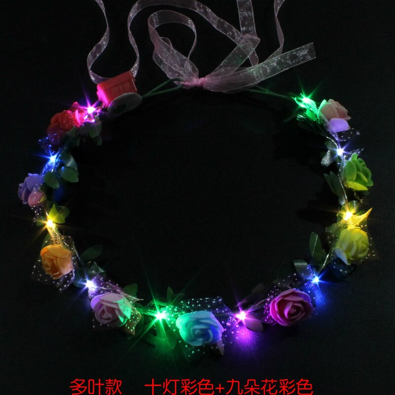 10 teile/los glühen Kranz Leucht Stirnband Band LED Lampe Leuchtenden Schönen Katze Ohren Partei Versammlung Bar Nacht Verein Geburtstag Requisiten