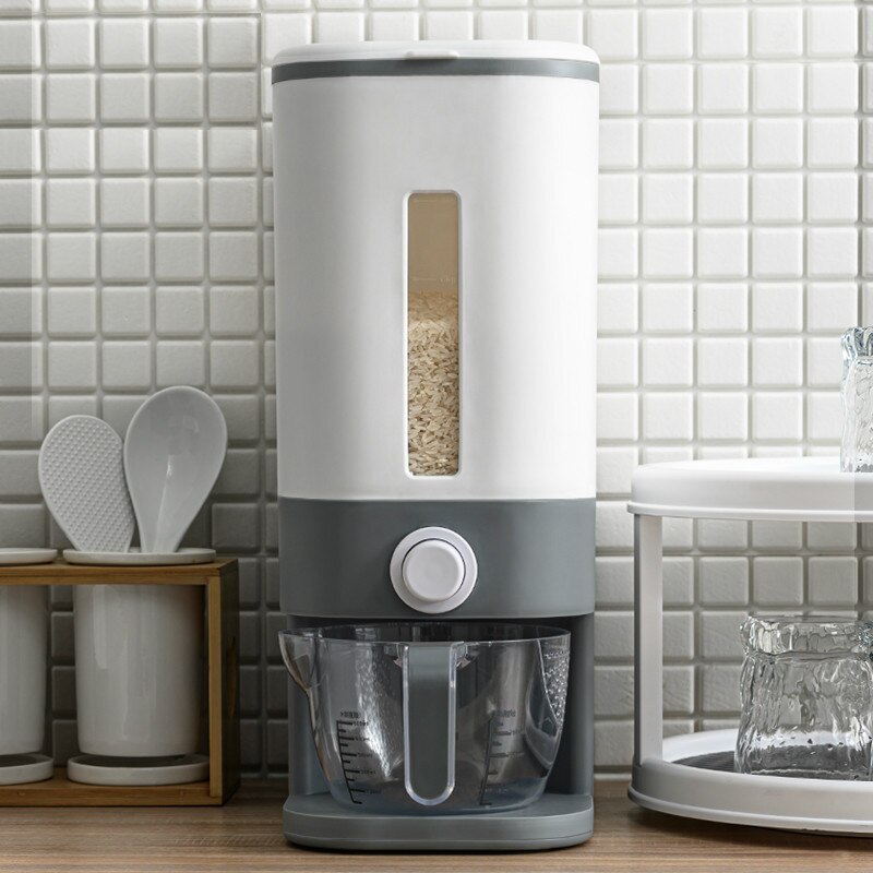 Automatische Plastic Keuken Rijst Opbergdoos Emmer Vochtbestendige Insect-Proof Sealed Granen Droog Voedsel Doos Graan Opslag bin Rijst