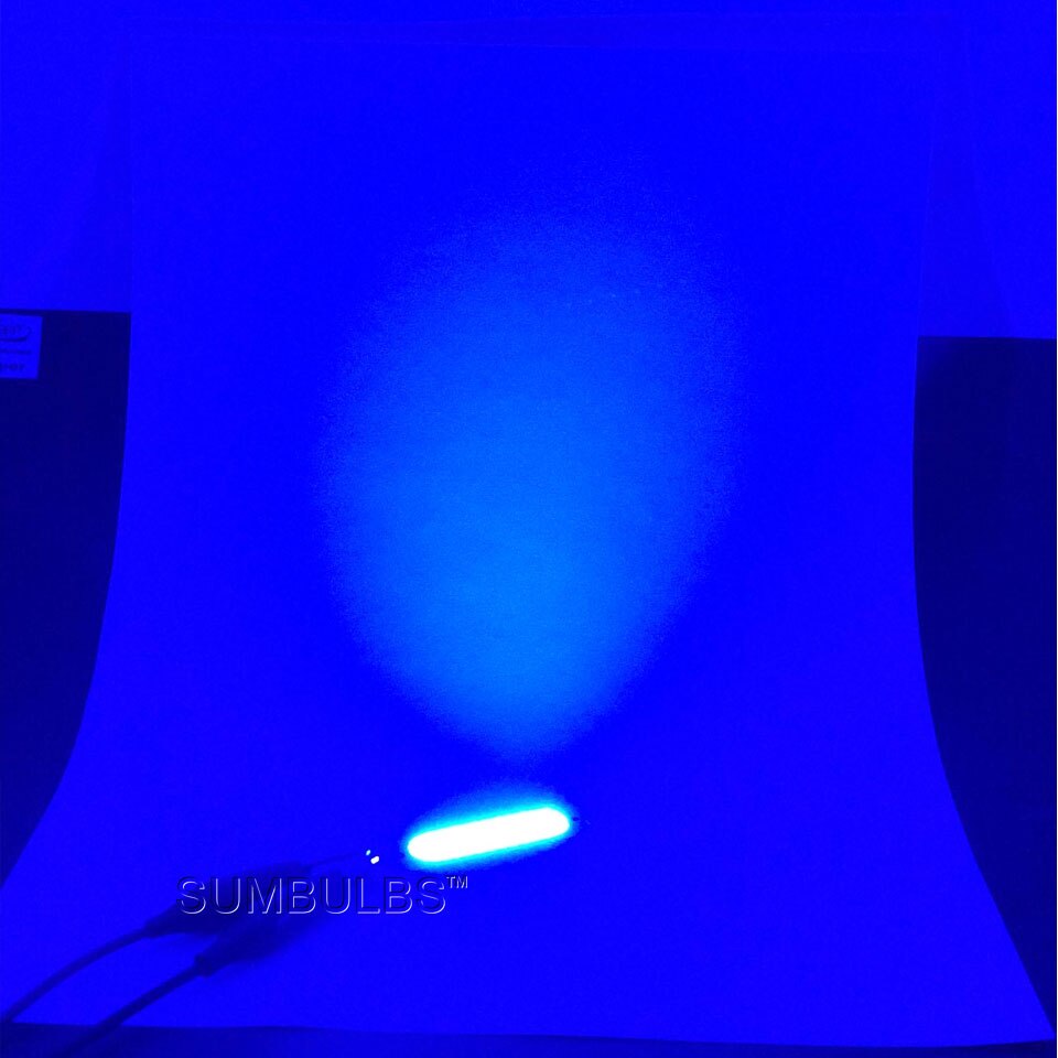 10pcs/lot COB LED Module White Yellow Orange Green Blue Red Purple 60x15mm 2W DC 12V DIY LED Chip Matrix Lamp Bulb 60MM Lights: Blue  10pcs