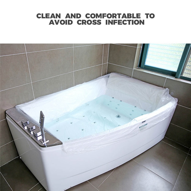 Bathtub Bath Bag Disposable Bath Bag Bath Barrel Adult Bath Plastic Household Bathroom Disposable Bathtub Cover