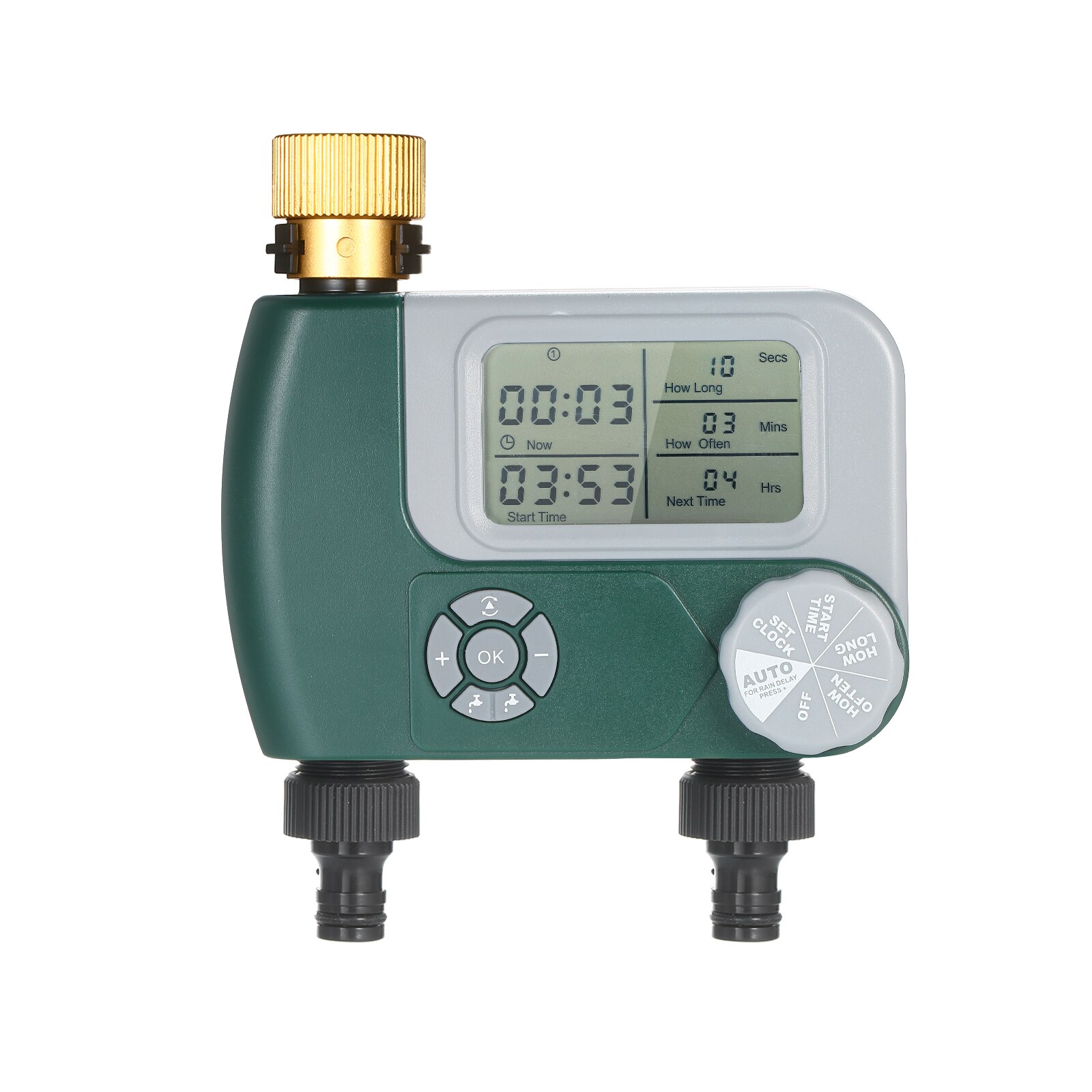 Programmerbar digital slangekran timer utendørs batteridrevet automatisk vanningssprinklersystem vanningskontroller