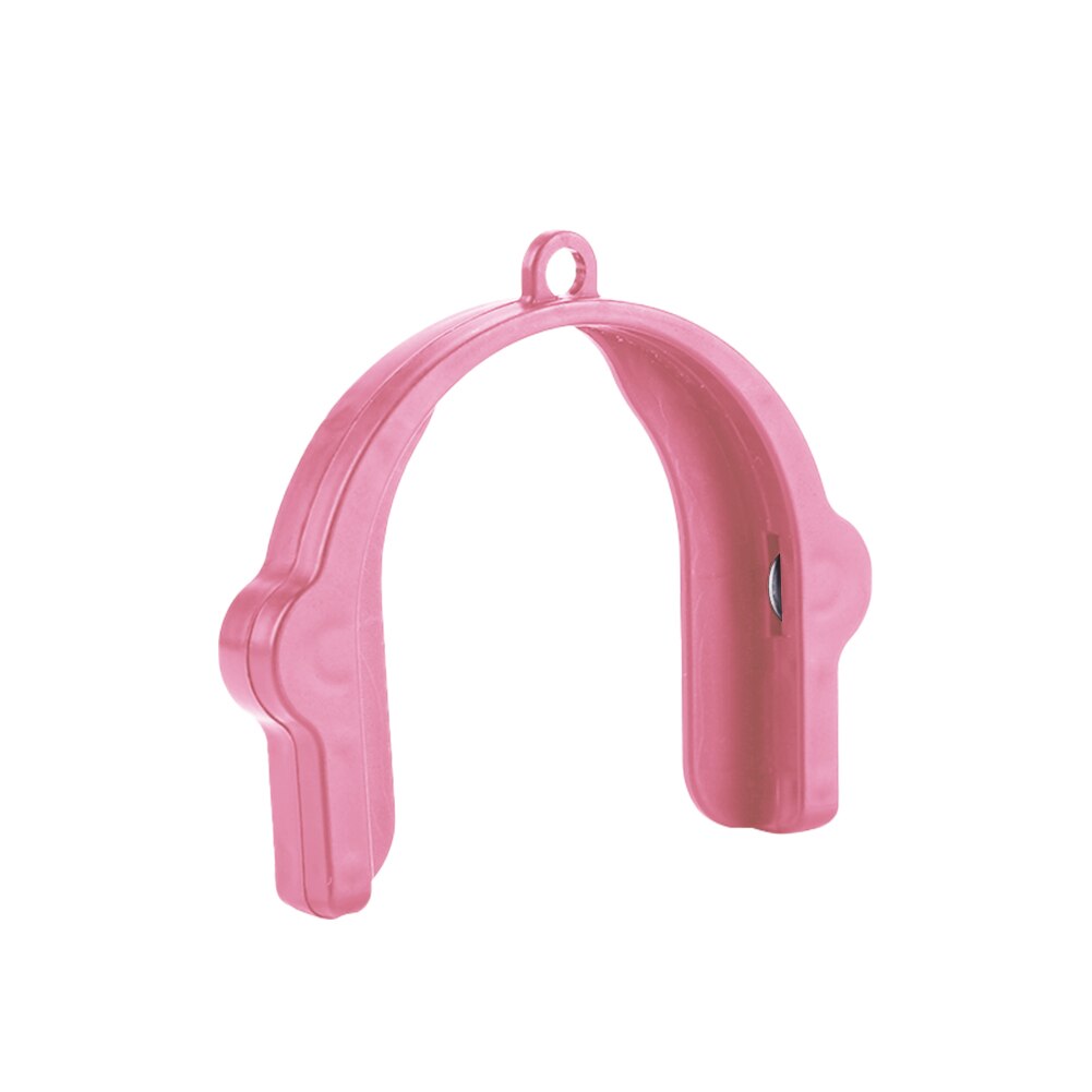 Portable Multifunctional Plastic U-shaped Gripper Manual Beverage Can Jar Opener Cap Lid Beer Bottle Openers Tool Kitchen Gadget: Pink