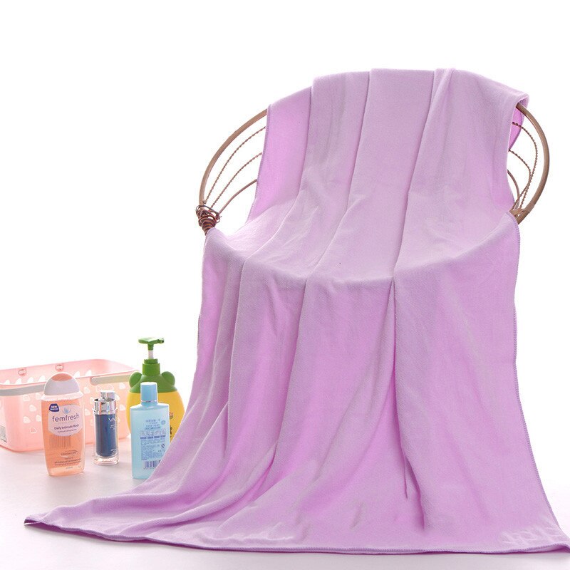 140x70cm / 55''x27'' Supersoft Microfiber Beach Towel Microfibre Bath Towel Sports Towel Gym Fast Drying Cloth Extra Large: light purple xE