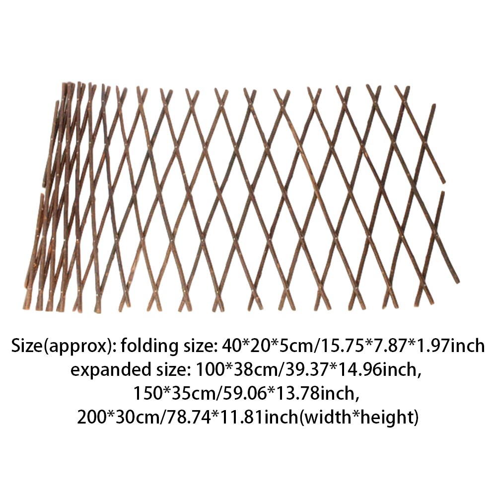 Utvidbar uttrekkbar plante klatre espalier hage gjerde balkong personvern ramme verftet dekorasjon diy anti-etsende tre hjem
