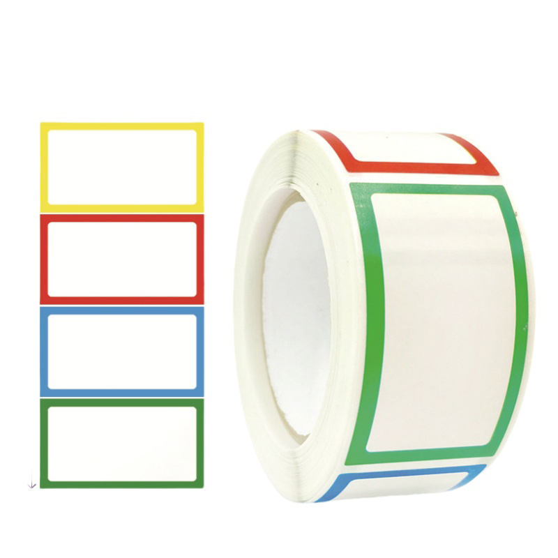 1 Rolle bunte leere Papieretiketten, selbstklebende Aufkleber, Etiketten, beschreibbare Preisetiketten, Aufkleber, Schreibwaren, 250 Blatt