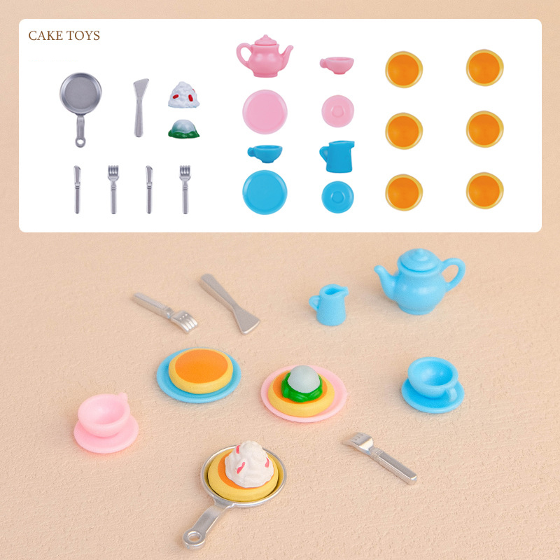 Miniatur-Puppenhaus-Möbelset, Miniatur-Küchenutensilien, Sofa-einstellen für das Wohnzimmer, Zubehör für BJD-Puppen: Grau
