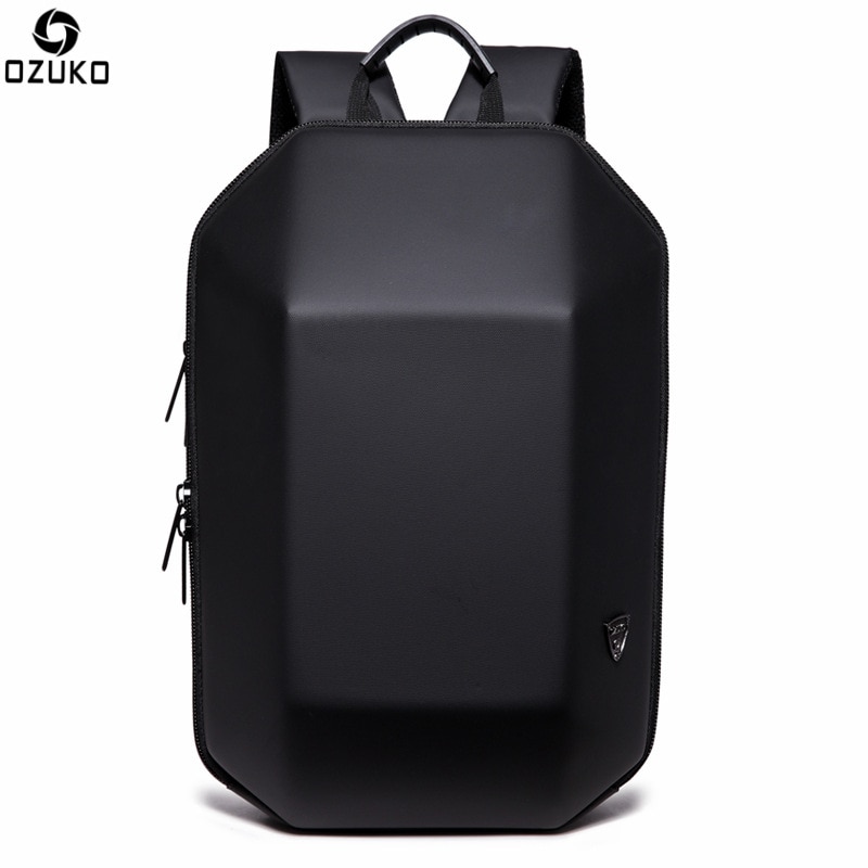 OZUKO Men Backpack Waterproof Laptop Back Pack Three-dimensional Geometric Backpacks School Bags Male Travel Bag Casual