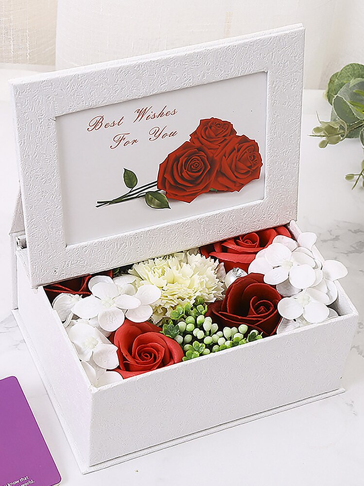 Everlasting Flower Photo Frame Box DIY Frame Rose Flower Emits A Fragrance Like Flowers Perfect For Valentine's Day