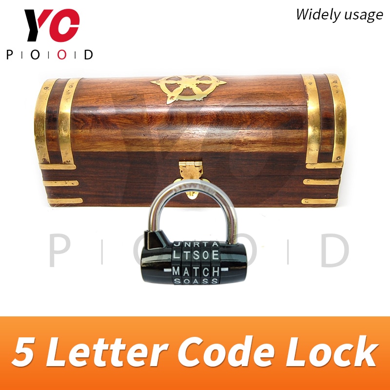 5 Letter Code Combination password lock Escape Room Spare Parts installed on the door or boxes or othersTakagism game YOPOOD