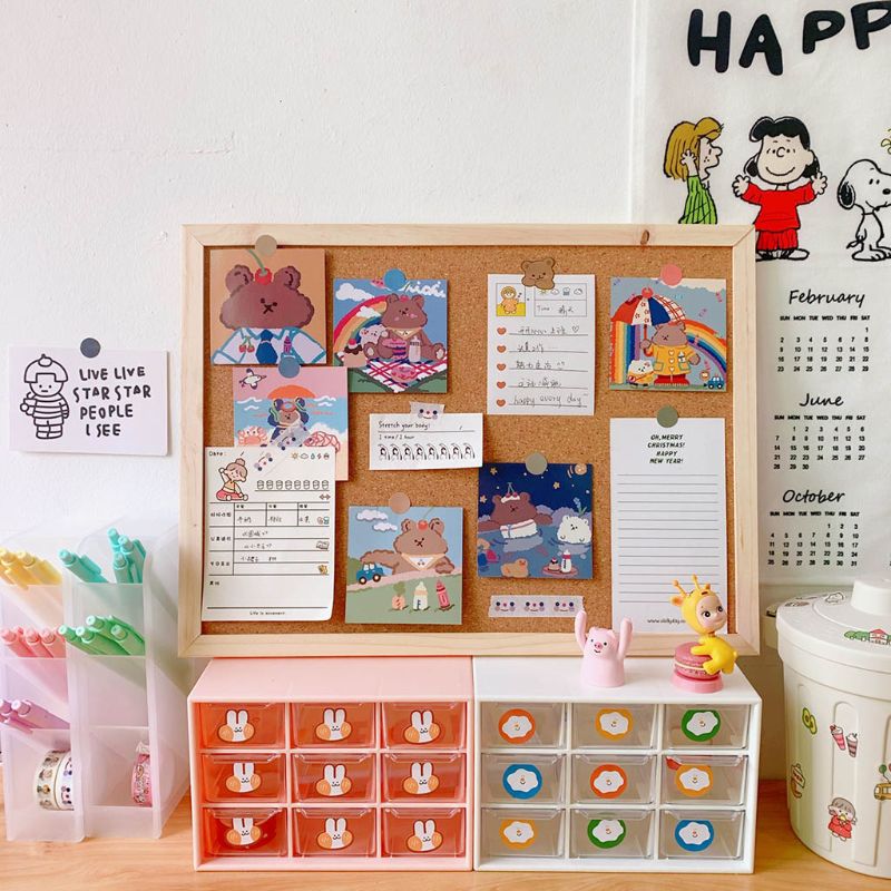 Tablón de anuncios de corcho para colgar en la pared, tablón de notas de aviso para el hogar, oficina, tienda y escuela