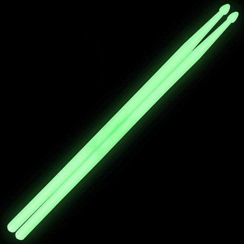 5A Drumsticks Fluorescerende Licht Drumstokken Nylon Drum Sticks Voor Night Optredens Toneelvoorstellingen