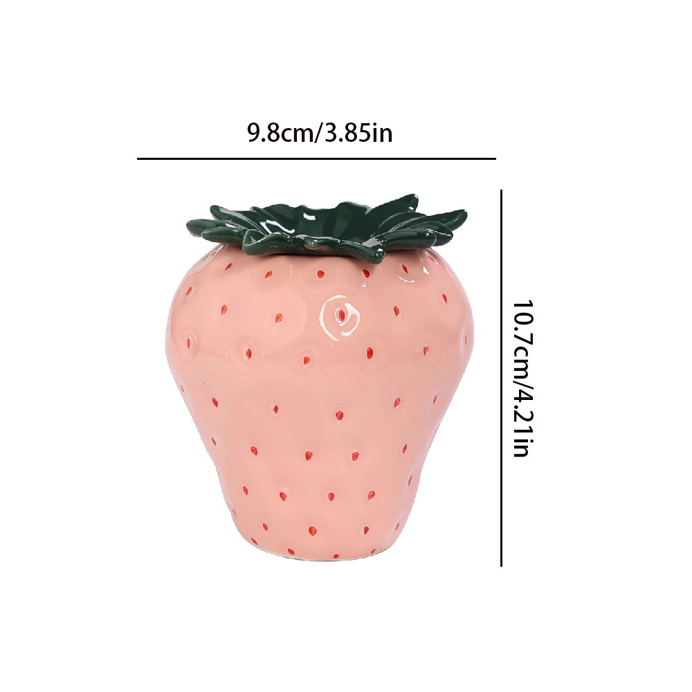 Keramische aardbei asbak met deksel, winddicht en vliegasbestendig, huis, woonkamer, kantoor asbak decoratie, opslag en pro