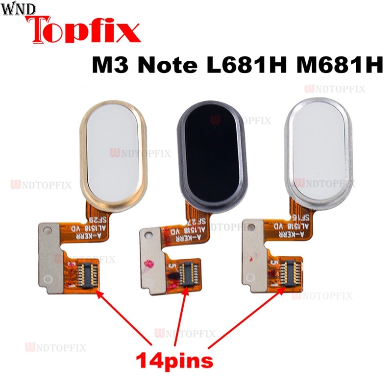 Voor Meizu M3 Note Home Knop Vingerafdruk Lint Identificatie Sensor Flex Kabel Voor Meizu M3 Note L681H Home Button