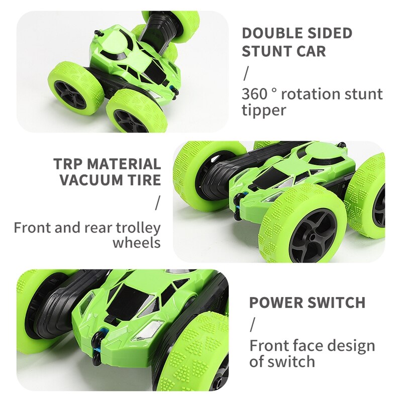 4wd Rc Auto Drift Double Side Stunt Auto 360 Graden High-Speed Rotatie Educatief Speelgoed Voor Kinderen 2.4G afstandsbediening Stunt Auto Rc