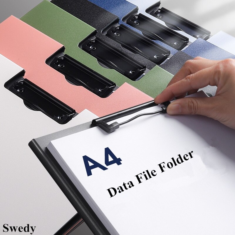 A4 Plastic File Folder/Test Paper/Contract Holder Office Documents Storage Clip Folder File Storage Clip Folder