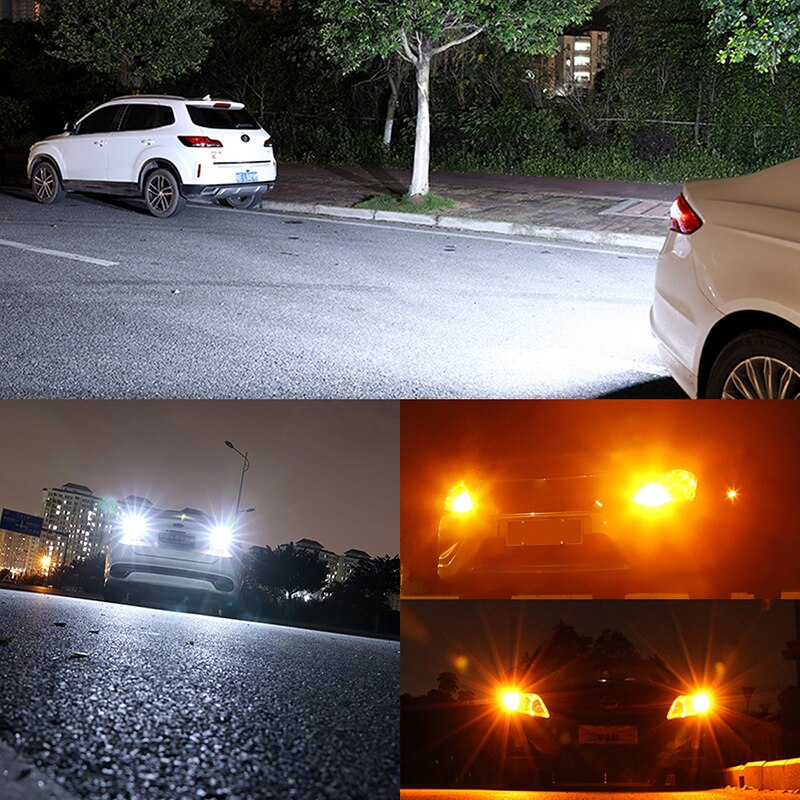 10 Uds P21W LED 1156 BAU15S BA15S bombilla PY21W BAY15D 5630 9Smd bombillas para bombilla indicadora de señal de coche luz de señal de giro 12V/24V blanco