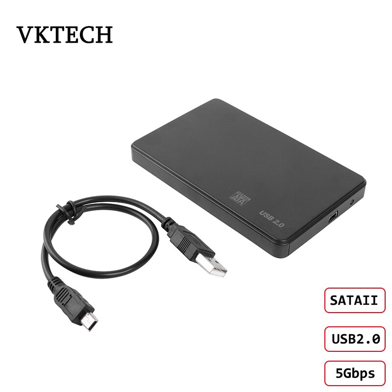 2.5 polegada hdd ssd caso sata para usb 3.0 2.0 adaptador livre 5 gbps caixa de disco rígido gabinete suporte 2tb hdd disco para windows mac os: USB2.0 (A)