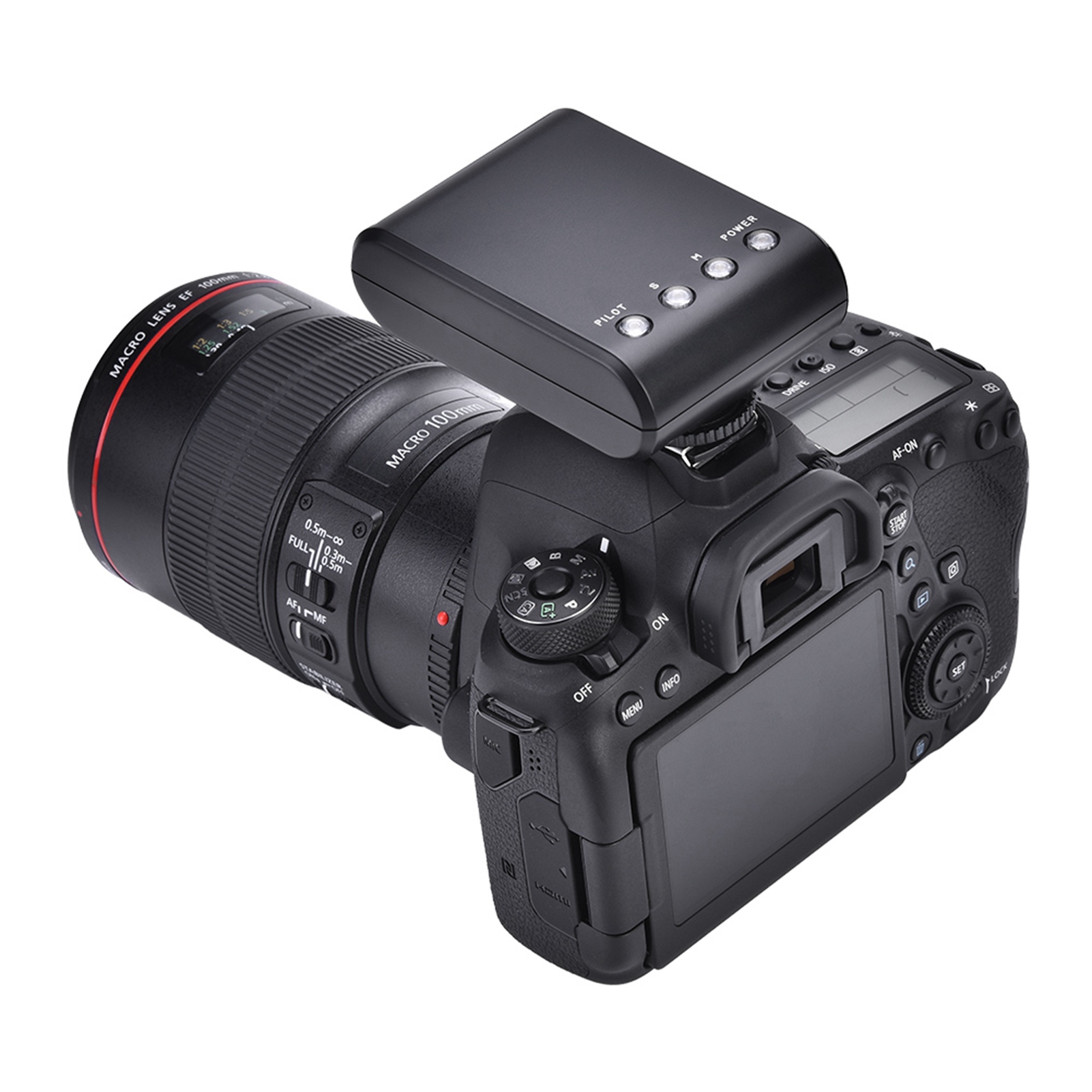 Mini tragbare digitale auf Kamera Blitzschuh halterung Taschenlampe für DSLR-Kameras