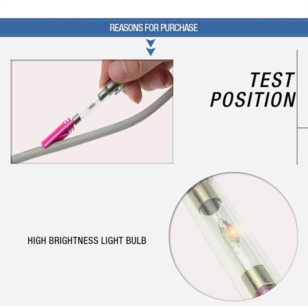 Automotive Ignition Spark Indicator Plug Wire Coil Tester Diagnosis Light Bulb Tool for Car Motorcycle Small Engine