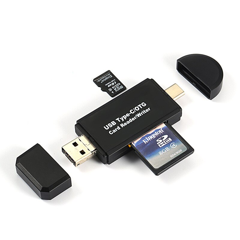 USB Typ C Adapter 3-in-1 Computer Android Handy Dual Use Typec Multifunktionaler OTG Kartenleser Mini Kamera TF SD Karte