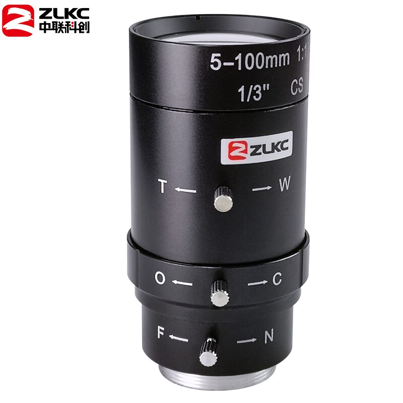 2.0Megapixel 5-100mm HD CCTV lens manual Iris Varifocal CS mount lens for ip cameras lens Low distortion FA lens