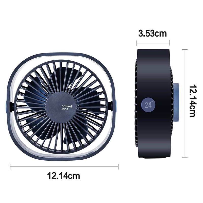 3 hastigheter mini usb skrivbordsfläkt personlig bärbar kylfläkt med 360 rotations justerbar vinkel för kontorshushåll som reser