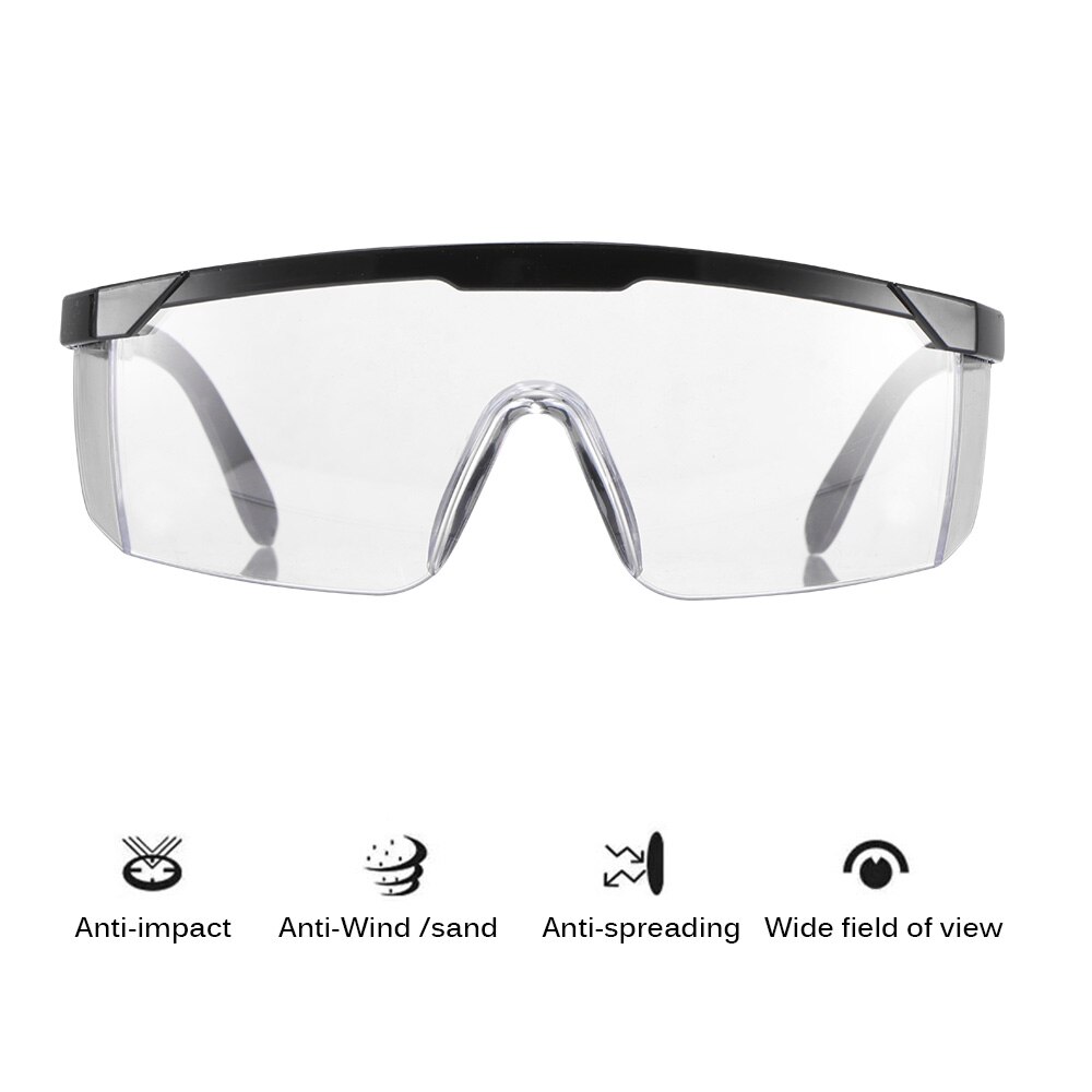 1pc arbejdssikkerhedsbriller anti-stænk vindstøvsikre beskyttelsesbriller optisk linse til forskningscykling øjebeskytter: Anti-tåge