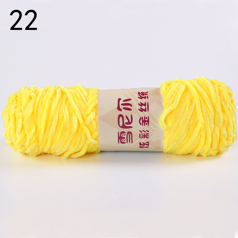 100g Chenille Yarn for Hand Knitting Toys Crochet Plush Threads Woolen Yarn Sewing Ball of Wool Knit DIY