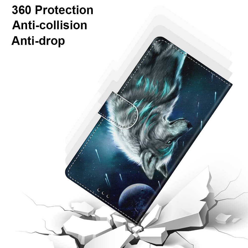 Telefon etui til samsung  a01 flip etui læder luksus pung cover til samsung galaxy  a01 a 01 a015f cover kortholder