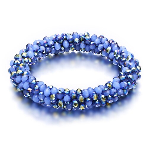 Multicolor Handgemaakte Gehaakte Glas Seed Bead Nepal Boho Armband: BK167