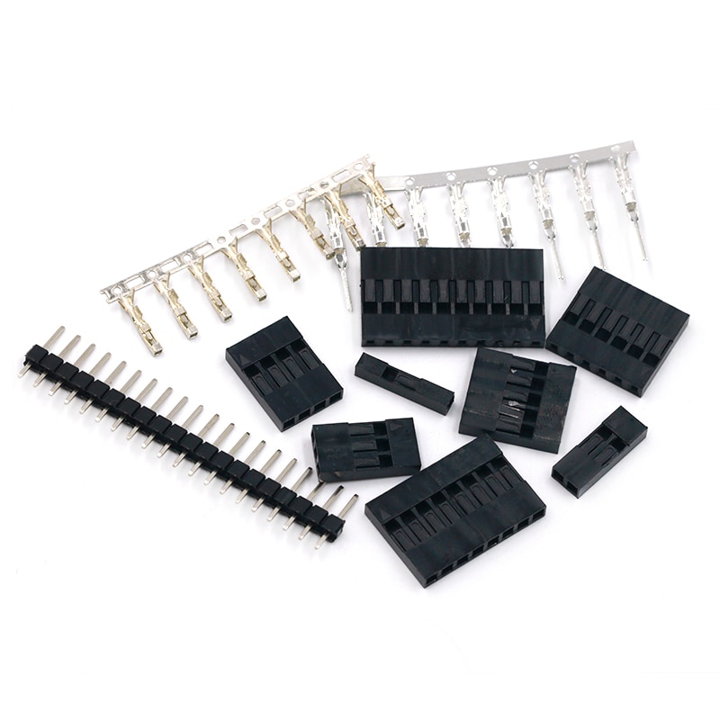 1450Pcs/Set 2.54mm Dupont Connector Kit PCB Headers Male Female Pins Electronics