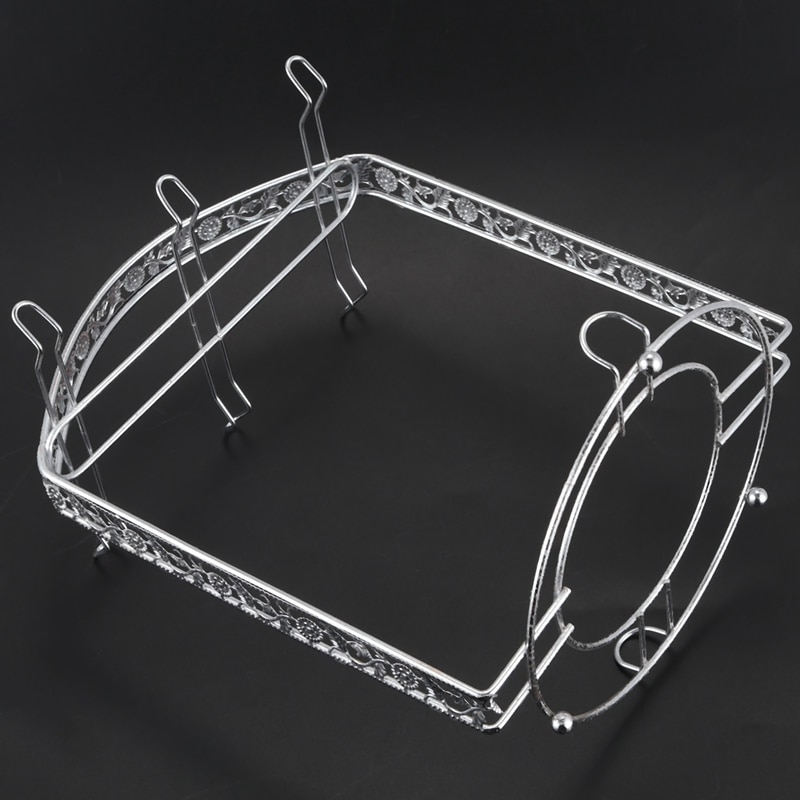 Support en métal plaqué argent pour tasse à café, plaque de cuisson, support à vaisselle, peut accrocher la plupart des 6 tasses et soucoupes