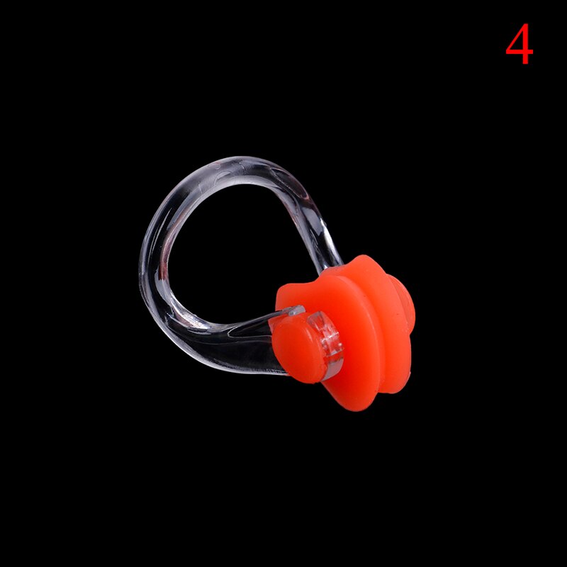 2pcs swimming nose clip soft and comfortable silicone nose clip swimming accessories: Orange 4