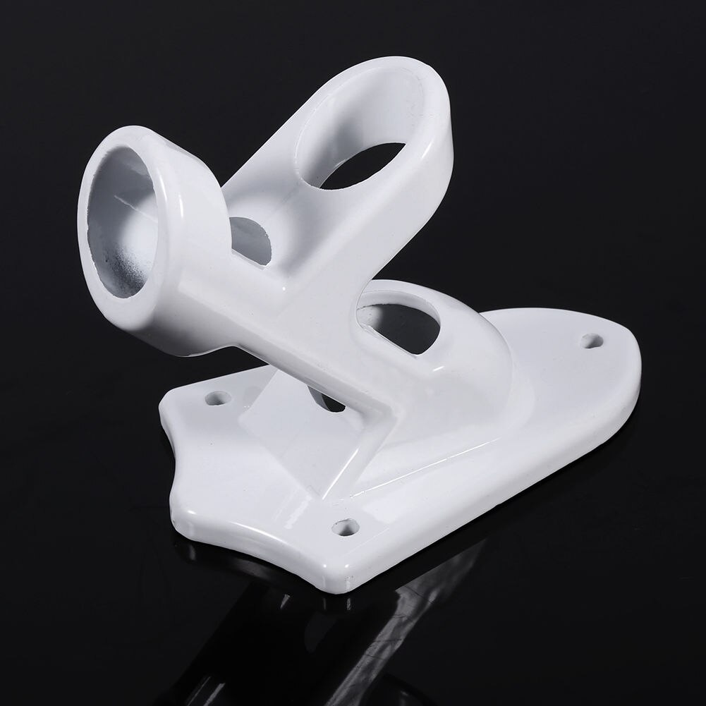 ! Flag Pole Holder Outdoor Aluminum alloy wall flagpole bracket Mount 2 Positions- white