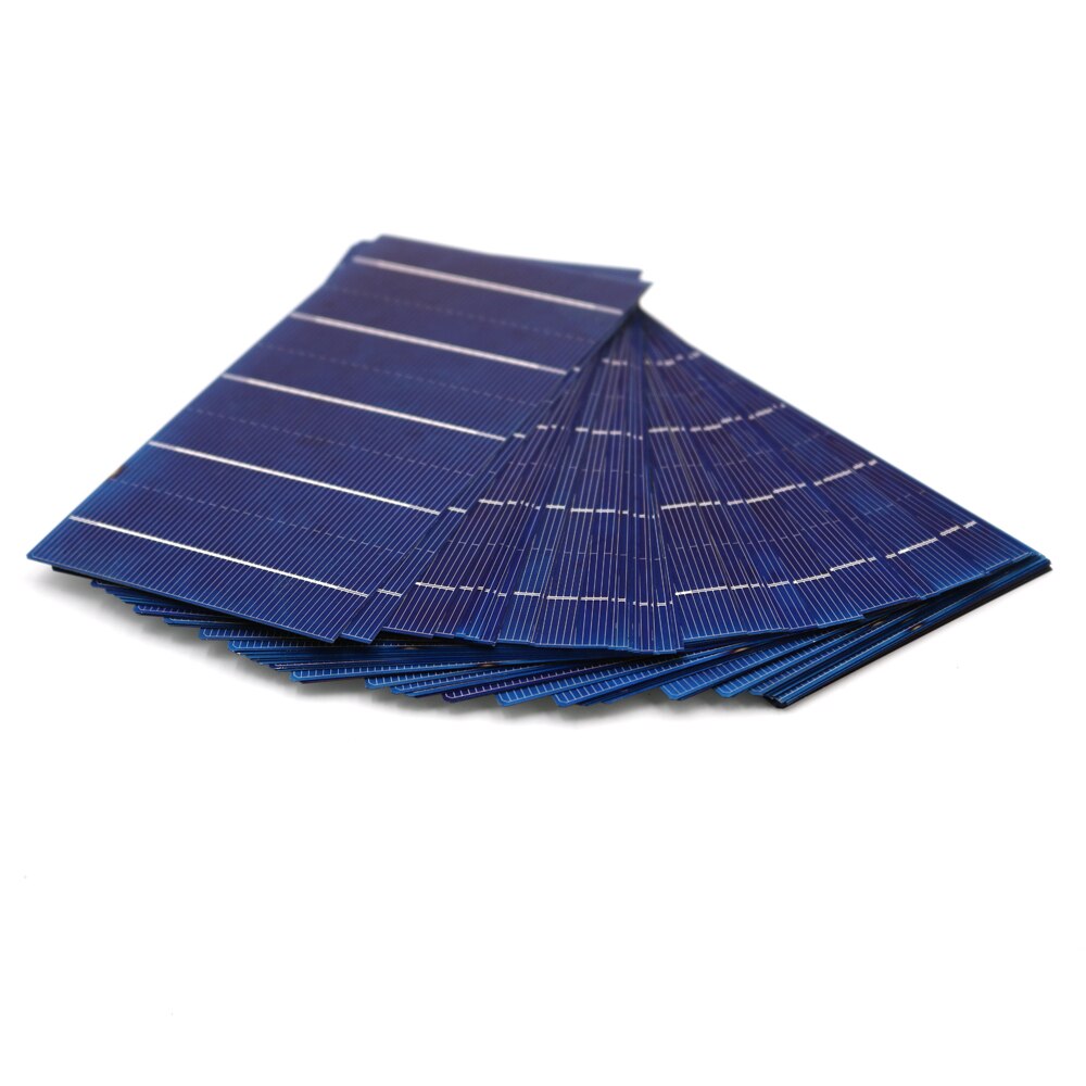 40/50/100 stk 2.4w 4.28a solceller 156 x 78mm høj effektivitet billig grade a pv diy fotovoltaisk polykrystallinsk solcellepanel